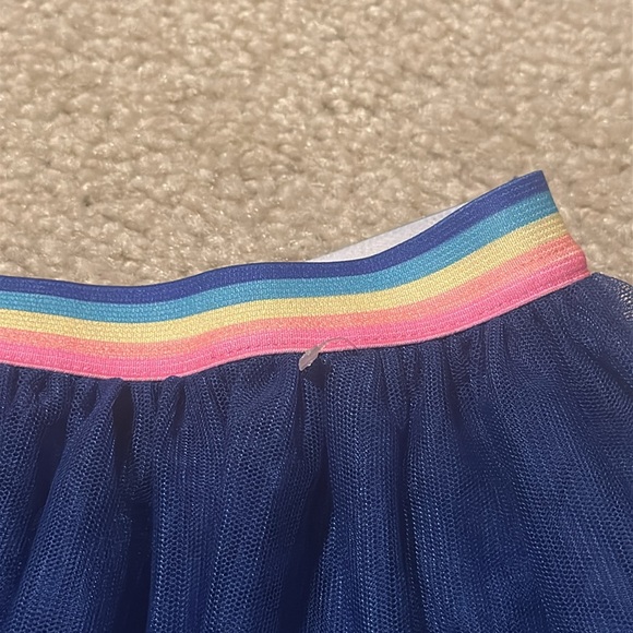 365 kids by Garanimals Girls' Blue Tulle rainbow skirt size 5 - Picture 3 of 5